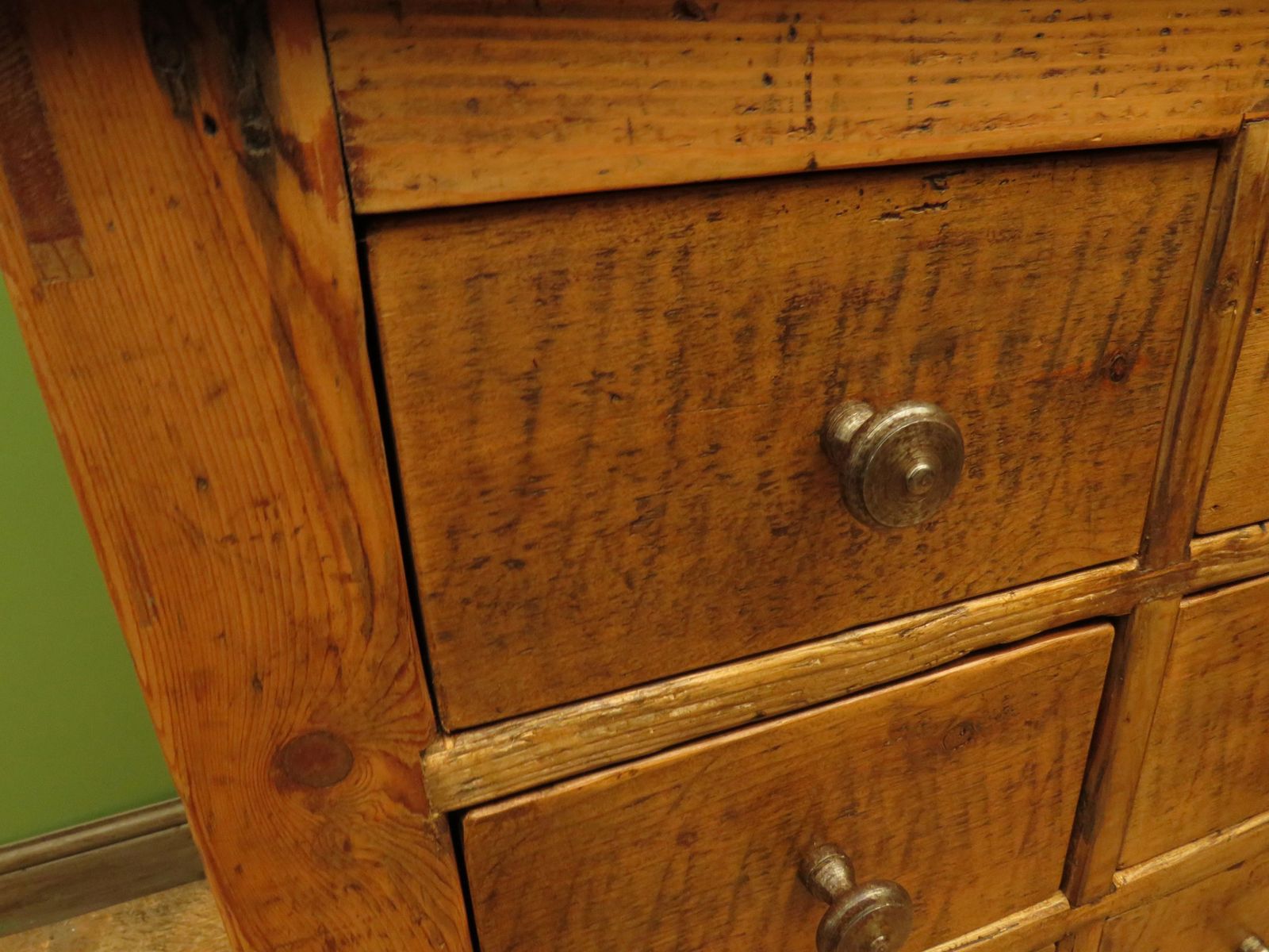 Large Handmade Pine Bank Of Drawers photo 1200.0