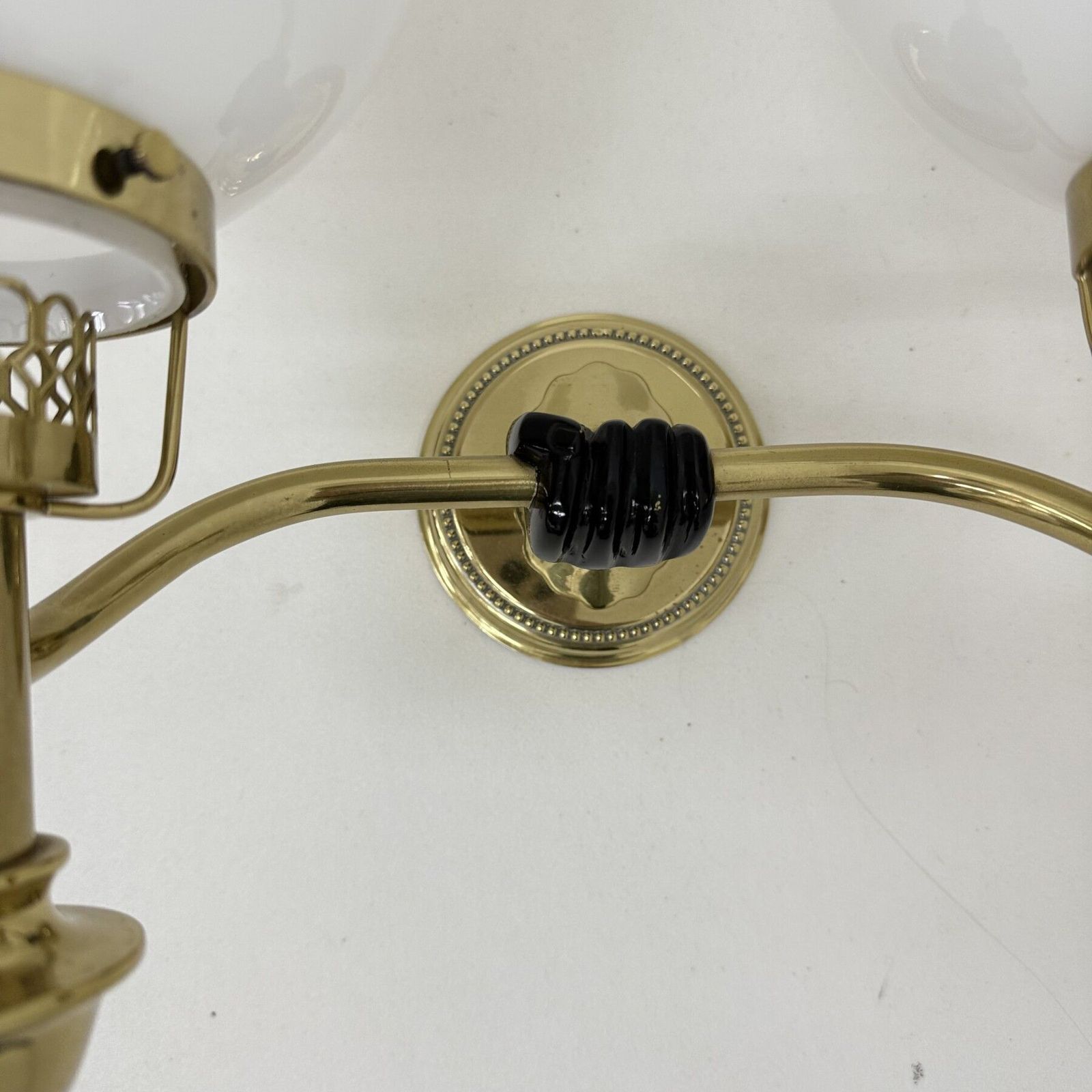 Maison Jansen Style Polished Brass Sconces By Vereinigte Werkstätten München, 1970s photo Lighting
