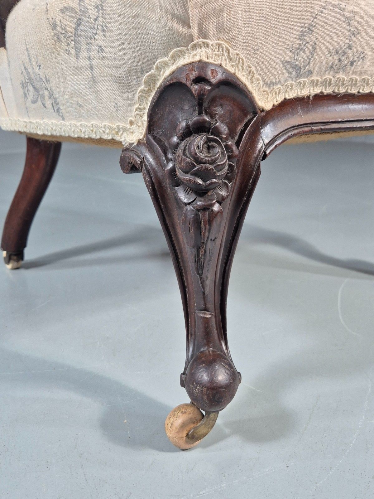Victorian Balloon Back Nursing Chair Mahogany Carved Frame 1880s Eb10989 Vcar photo Furniture