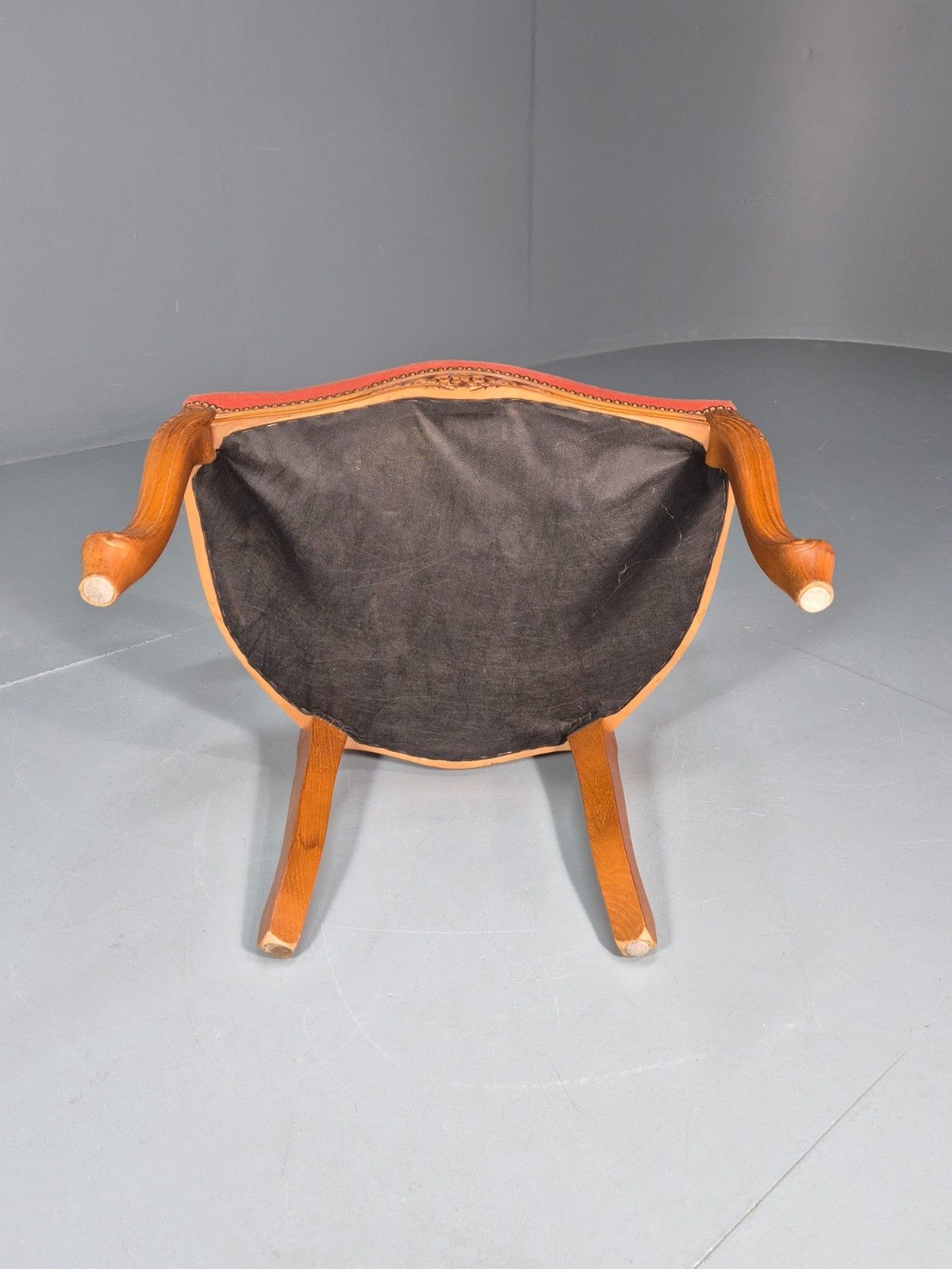 Furniture Vintage Rococo Lounge Chair Danish 1970s Reproduction Salmon Pink Eb10986 Vclo photo