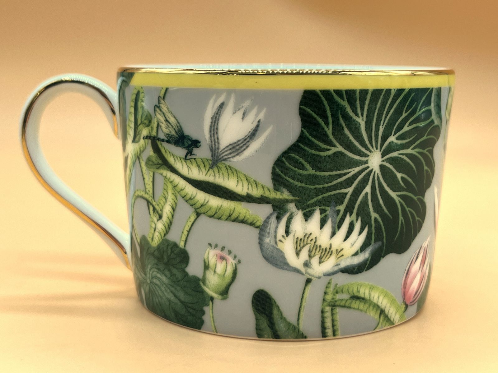 Wedgwood China Wonderlust Collection Waterlily Design Tea Cup & Saucer Duo. photo vinterior
