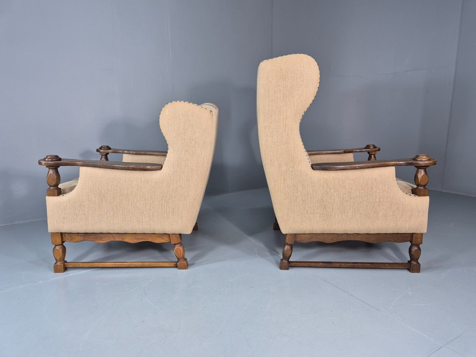 photo furniture 2 Retro Lounge Chairs Danish 1970s Design Kjaernulf Stylings  Eb10781 Vclo