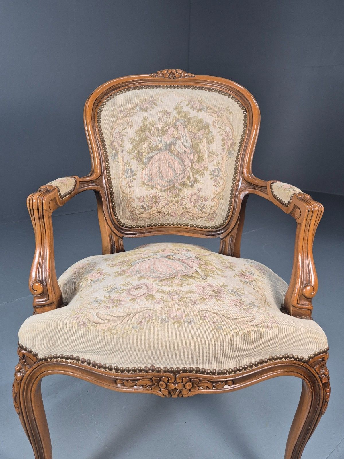 photo buy Vintage Rococo Lounge Chair 1960s Danish Retro Repro Eb10734 Vclo