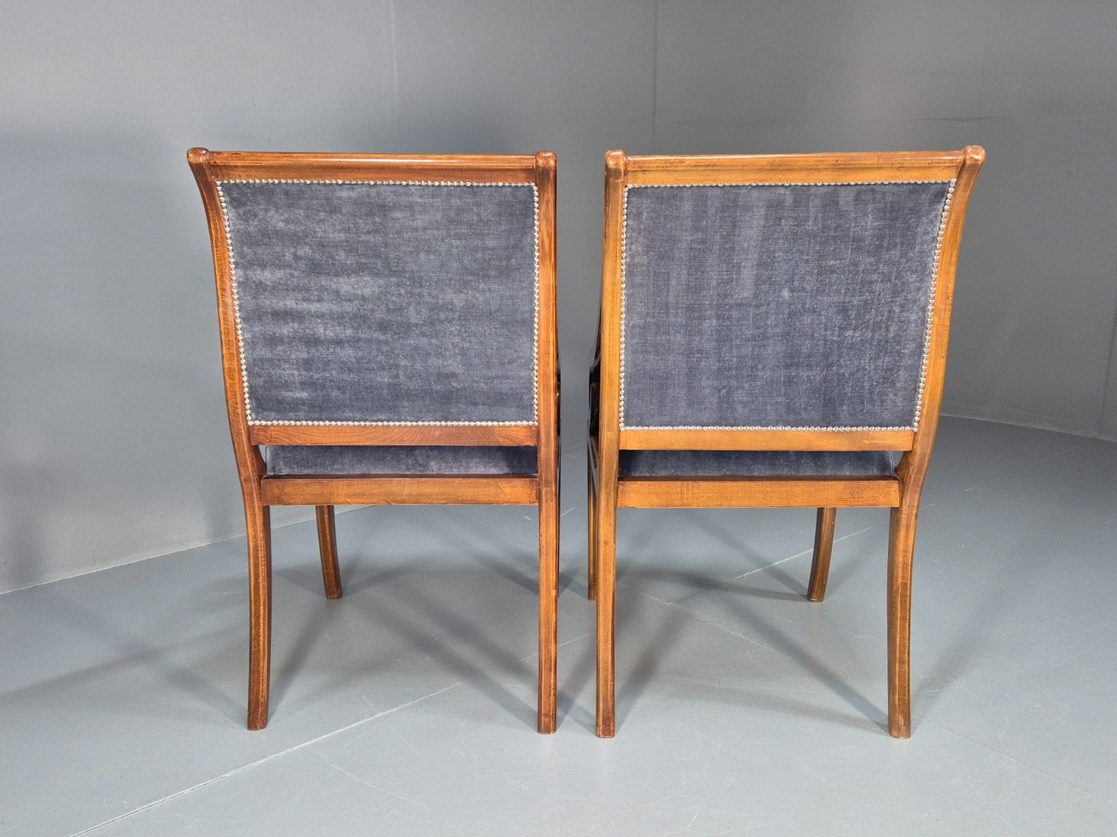 photo furniture 2 Regency Scroll Arm Saloon Chairs 20th Century Reproduction Eb10610 Mnor