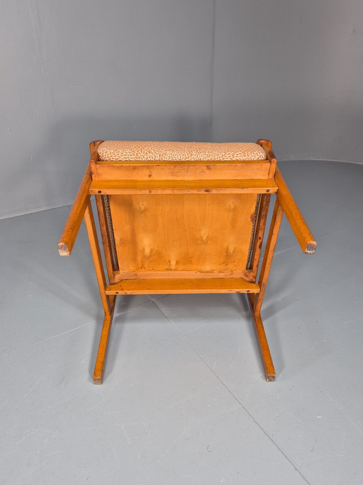 Mid Century Lounge Chair Swedish Beech Frame New Upholstery Retro  Eb9882 Mnor photo vintage