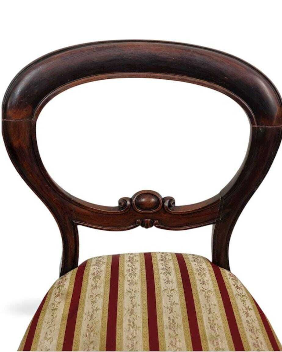 Antique Victorian Mahogany Balloon Back Chair / C.1880 / Free Delivery photo furniture