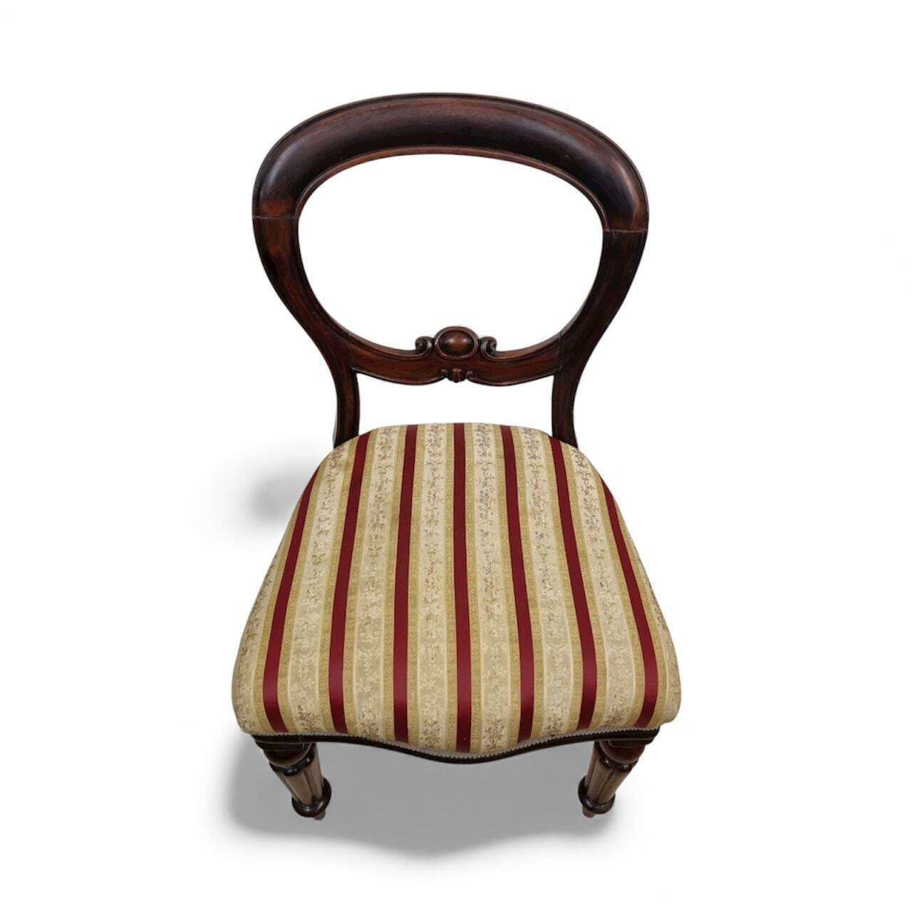 Antique Victorian Mahogany Balloon Back Chair / C.1880 / Free Delivery photo buy