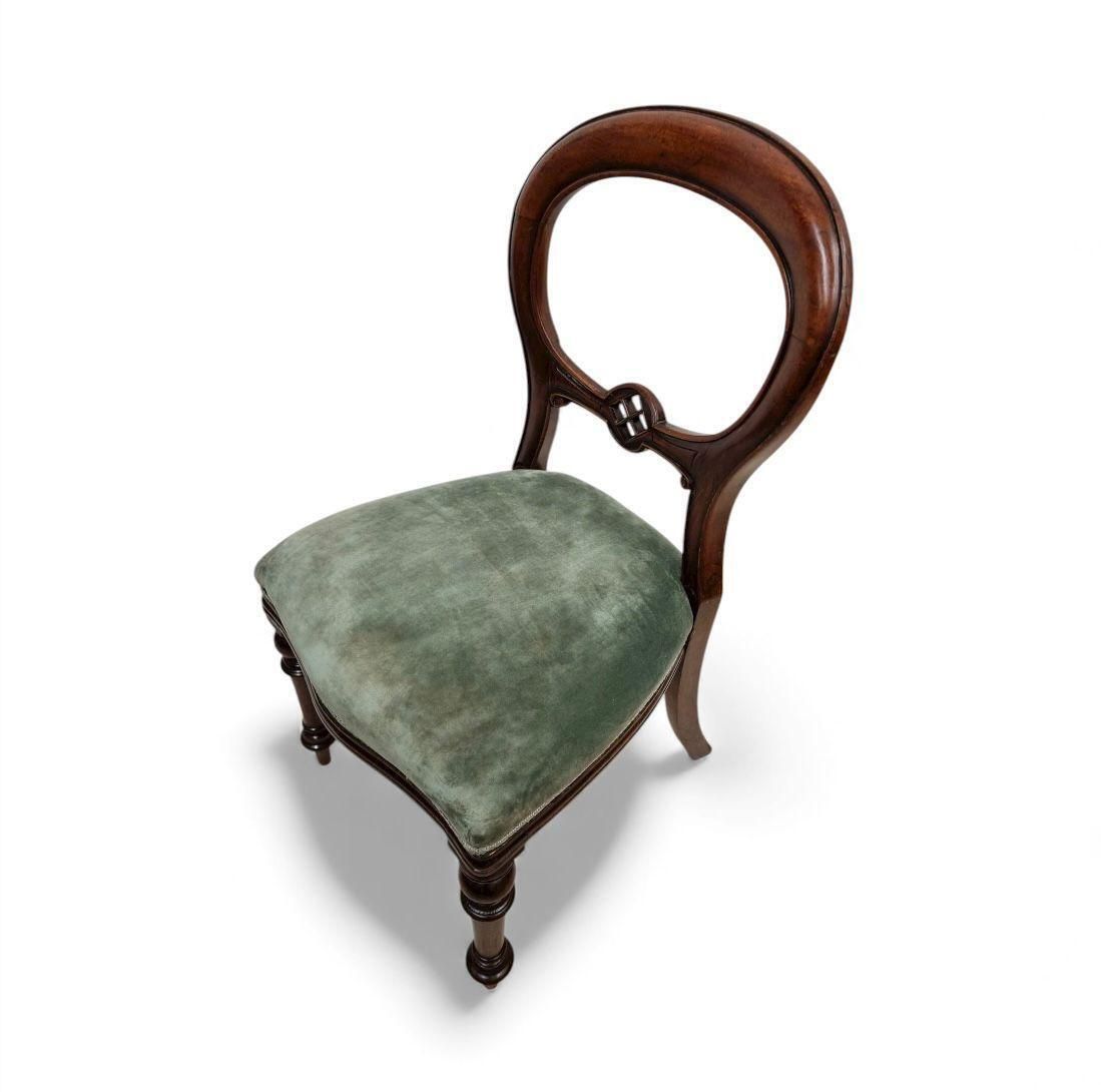 Antique Victorian Mahogany Balloon Chair / 1870s / Free Delivery photo Furniture