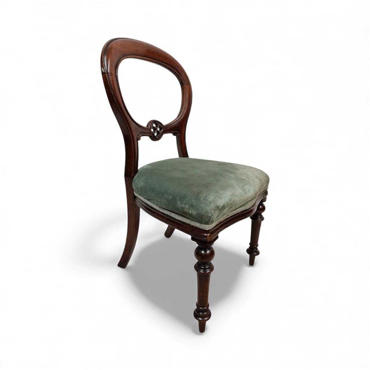 Antique Victorian Mahogany Balloon Chair / 1870s / Free Delivery photo buy