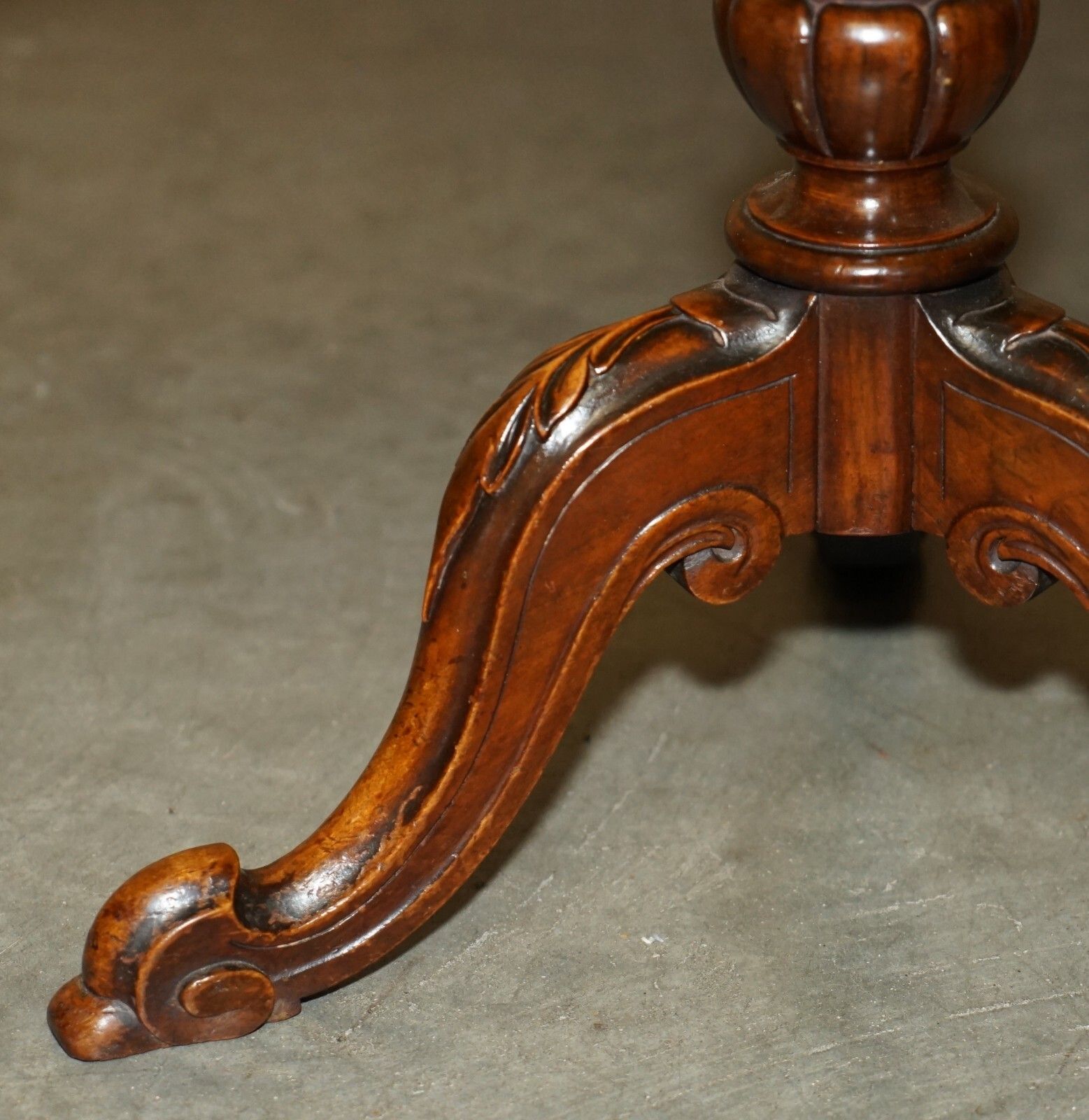 Furniture Antique  Restored Victorian Burl Walnut Library Revolving Book Table Bookcase photo