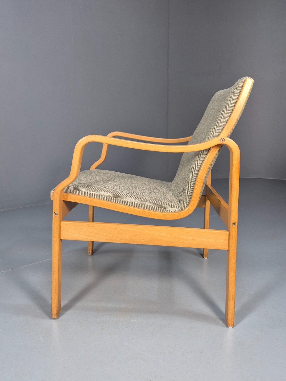 photo buy Vintage Danish Lounge Chair Farstrup Bentwood New Upholstery 1970s Eb4877 Mben