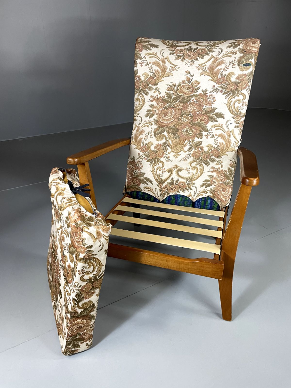 photo for sale Vintage Mid Century Chair Beech Frame 1960s Retro Eb5712 Mnor