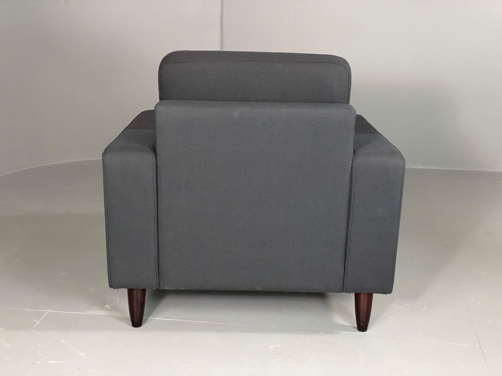 Vintage Danish Lounge Chair By Hurup Slate Grey Fabric Retro Mcm Eb6116 Mnor photo Furniture
