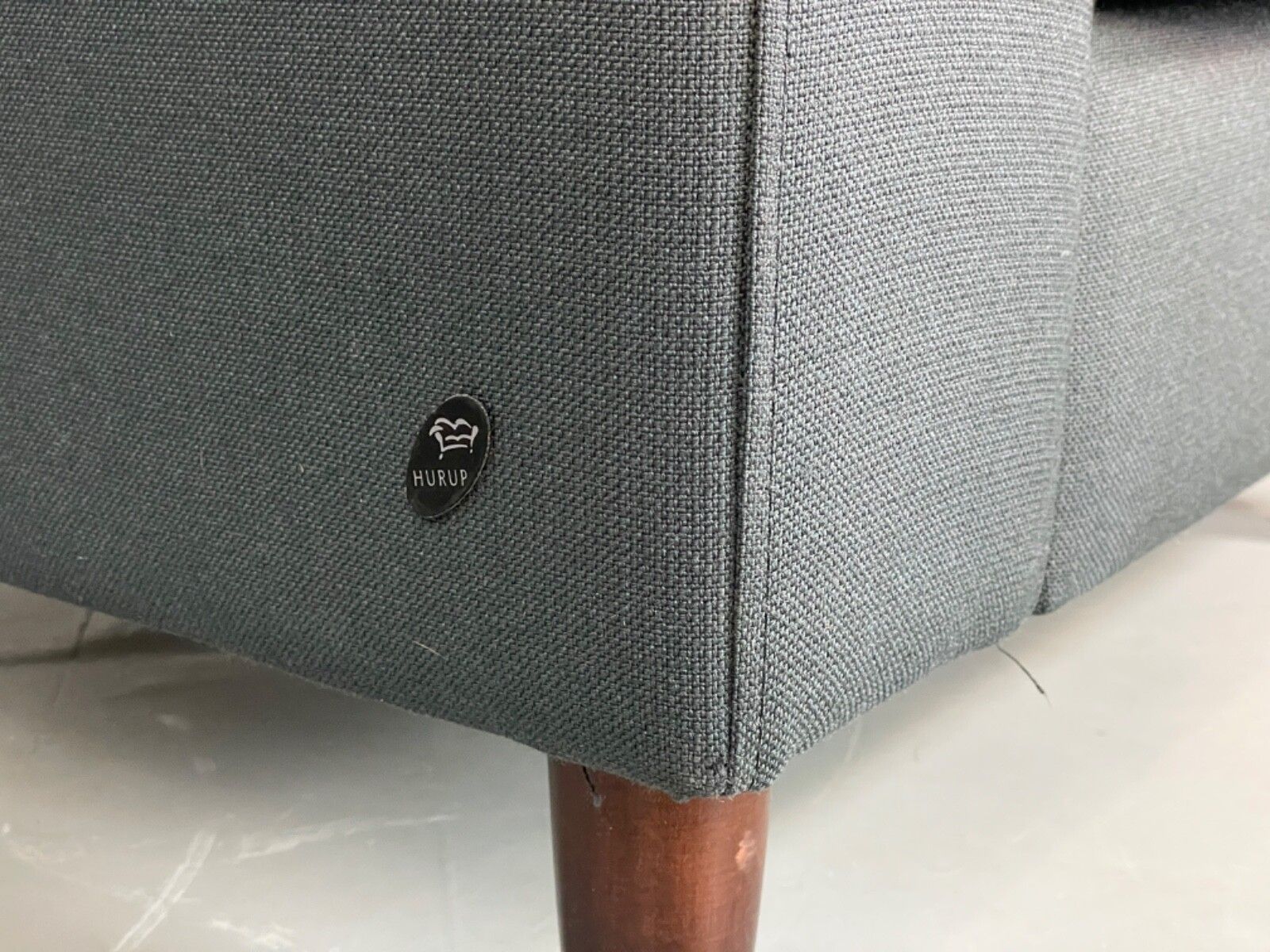 Vintage Danish Lounge Chair By Hurup Slate Grey Fabric Retro Mcm Eb6116 Mnor photo buy