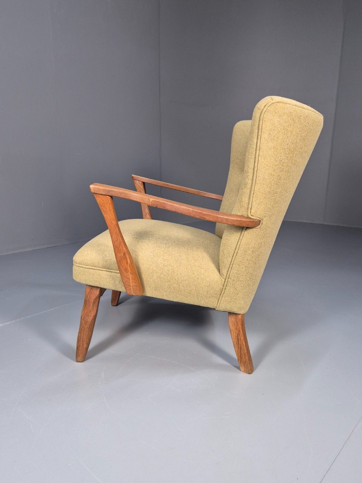 Furniture Vintage Danish Lounge Chair Kjaernulf Style New Upholstery  1970s Eb6439 Mnor photo