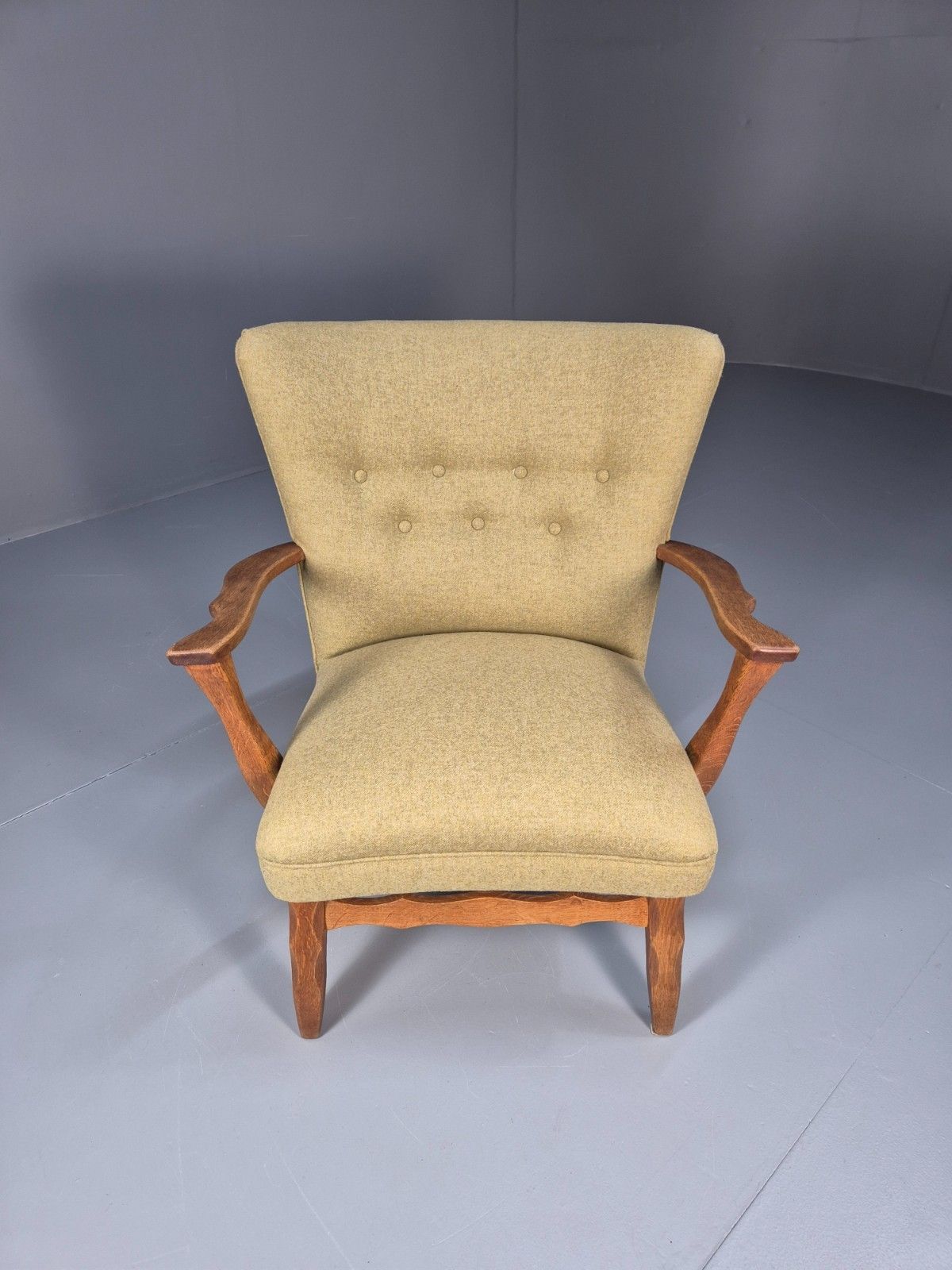 photo vintage Vintage Danish Lounge Chair Kjaernulf Style New Upholstery  1970s Eb6439 Mnor
