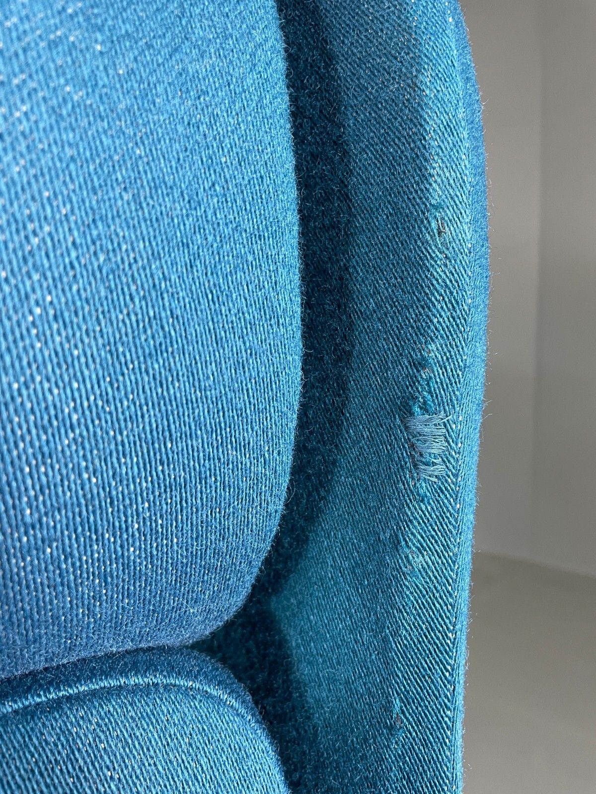2 Danish Lounge Chairs Blue Oak Kjaernulf Vintage Retro Eb6718 Mnor photo buy