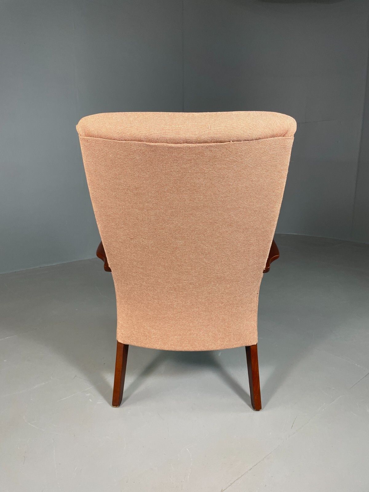 Furniture Vintage Lounge Chair Beech Frame Pink Parker Knoll Retro Mcm Eb6977 Mnor photo