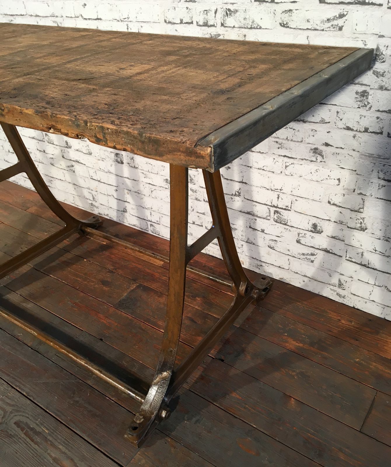 Industrial Dining Table,1960s photo furniture