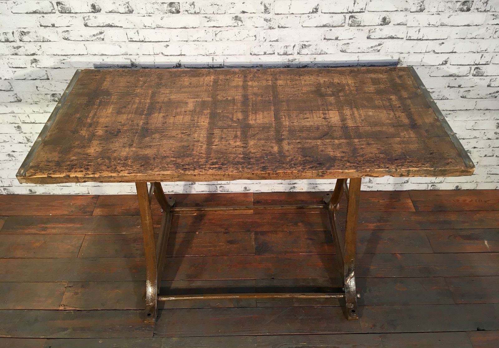 Industrial Dining Table,1960s photo for sale