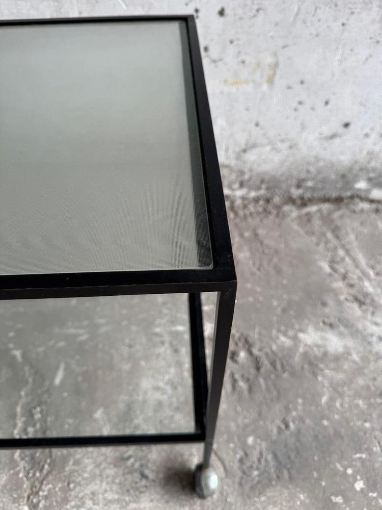 Bar Table In Metal And Glass By Herbert Hirche, 1960 photo furniture