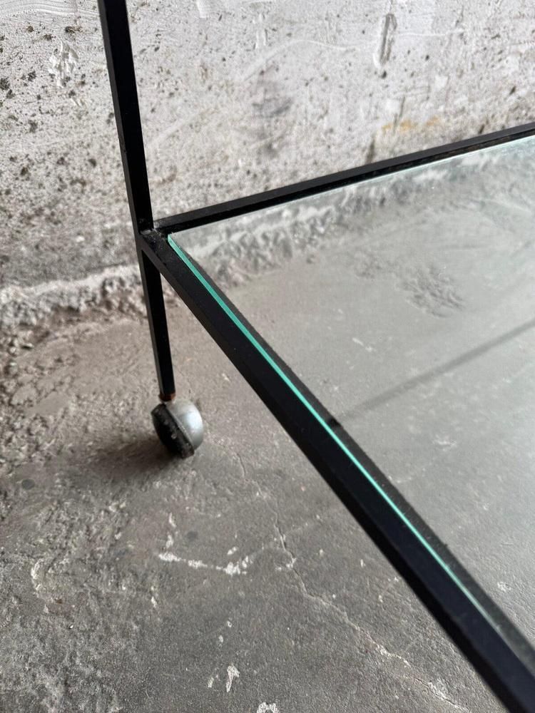 Bar Table In Metal And Glass By Herbert Hirche, 1960 photo buy