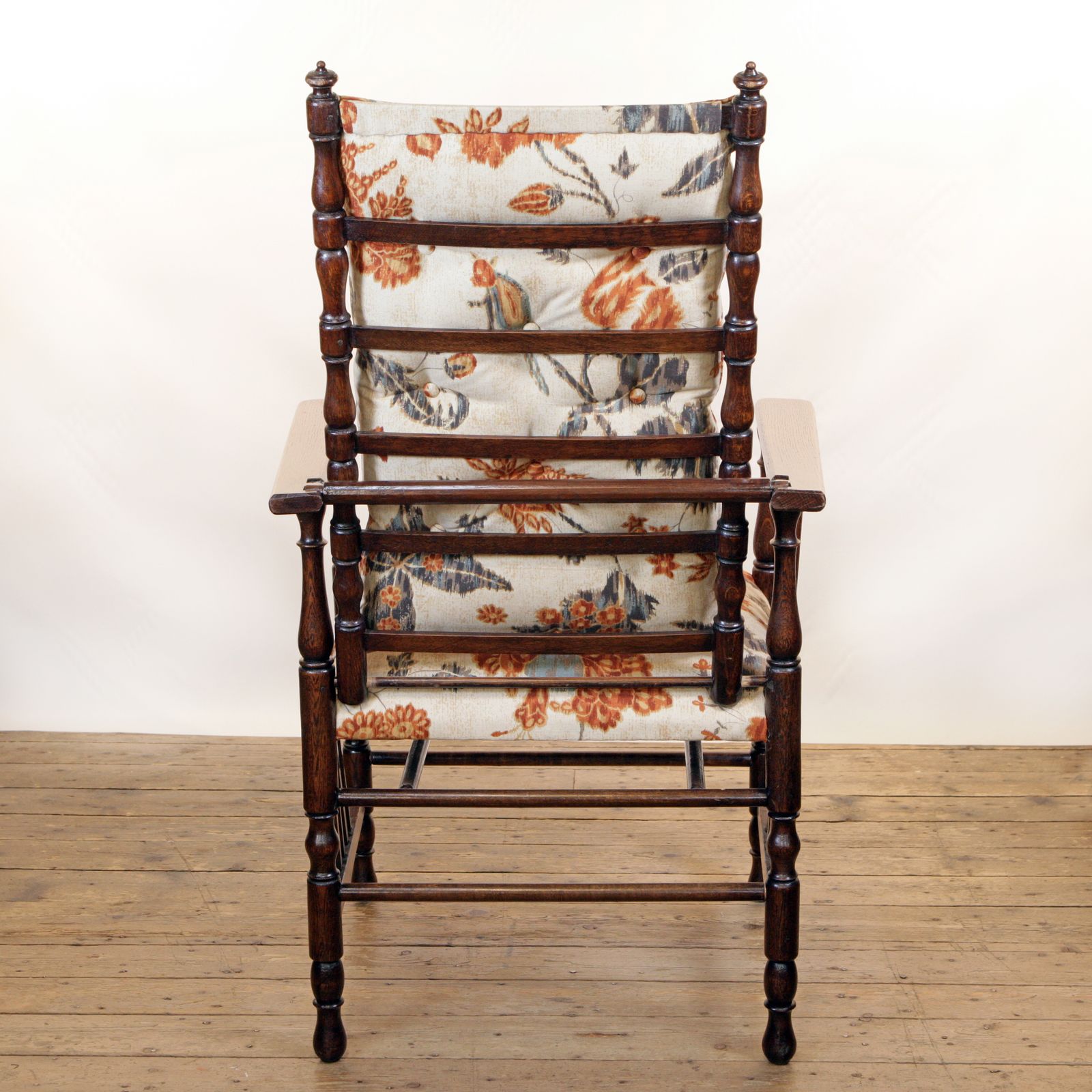 An Arts & Crafts Oak Reclining Armchair Retailed By Shapland And Petter And Wylie & Lochhead photo vintage