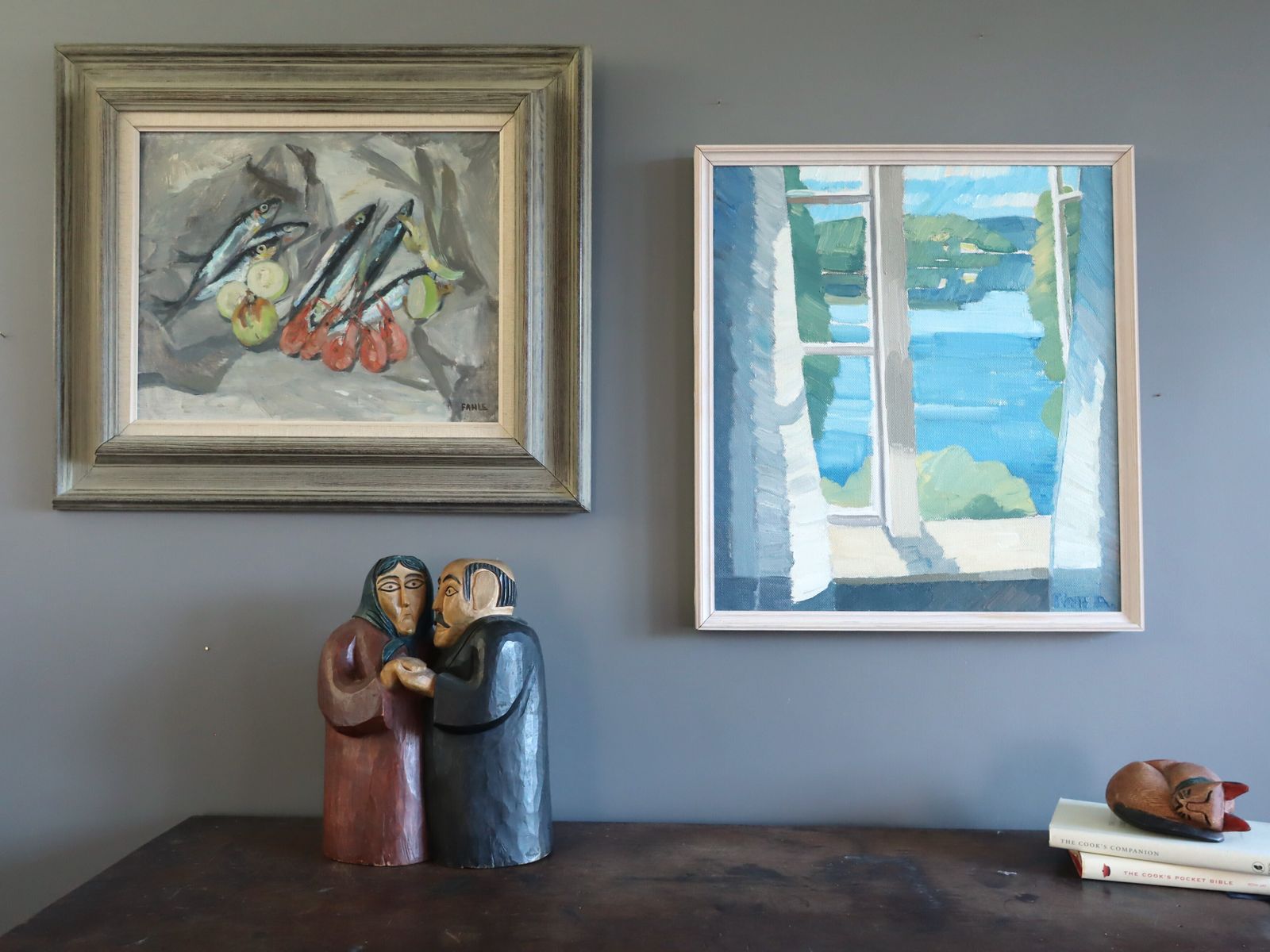 View Across The Lake Oil Painting photo furniture