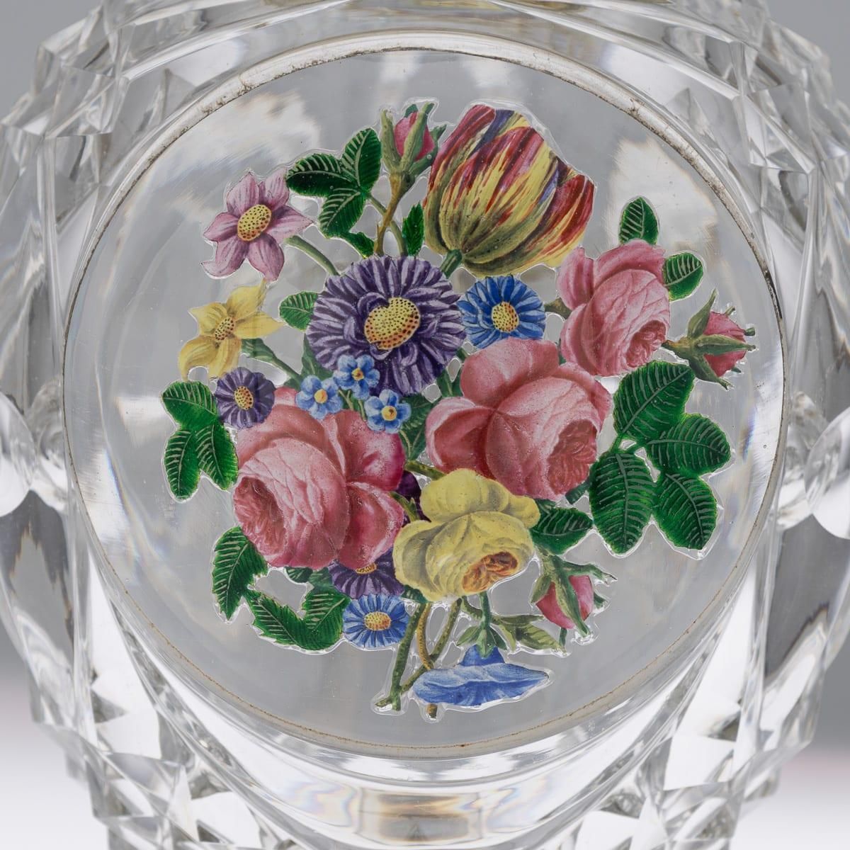 photo buy Antique 19thc French Baccarat & Ormolu Mounted "The Jokelson Vases" C.1830