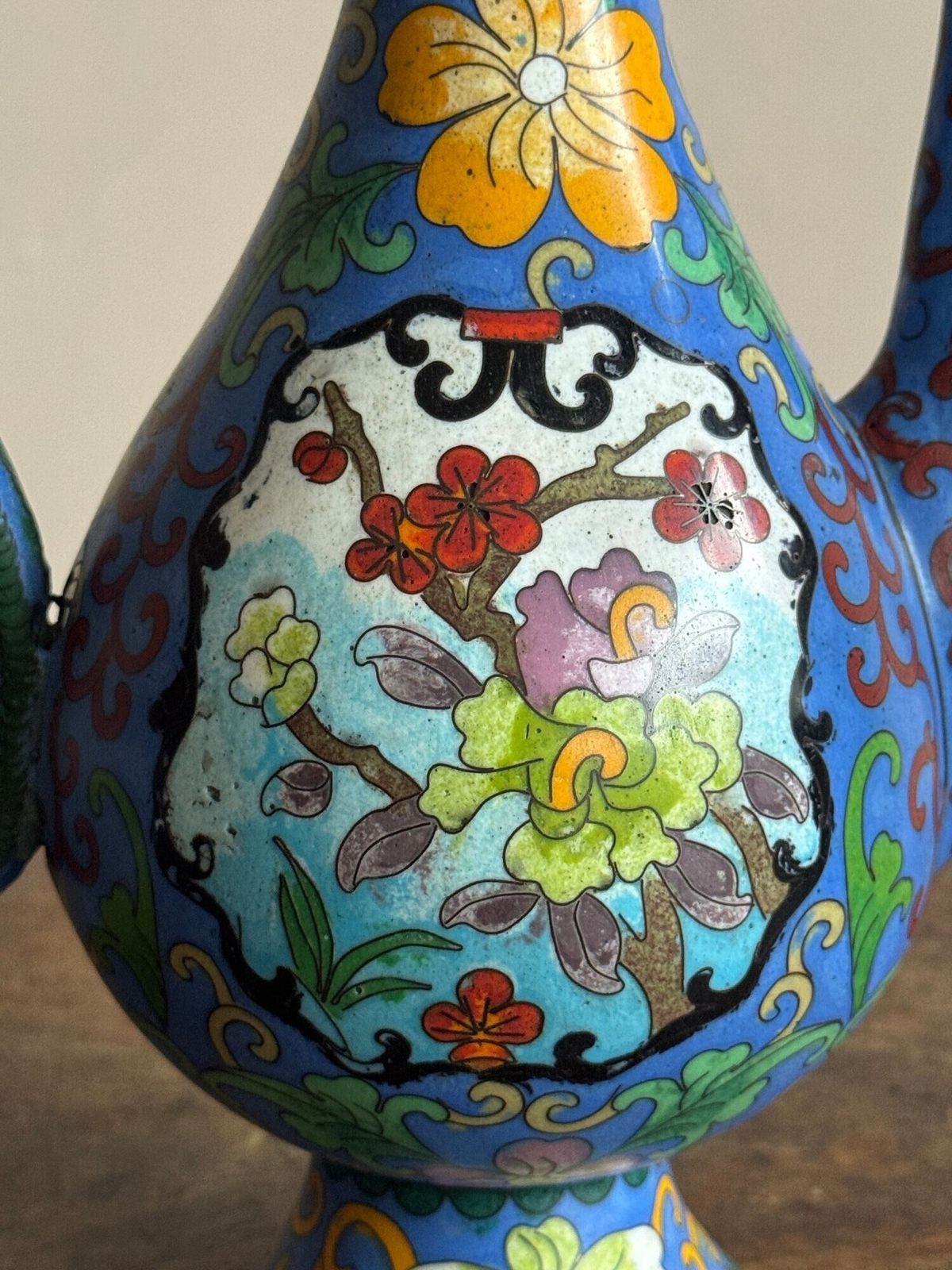 Cloisonné Enamel Ewes And Stem Cups photo Home Decor
