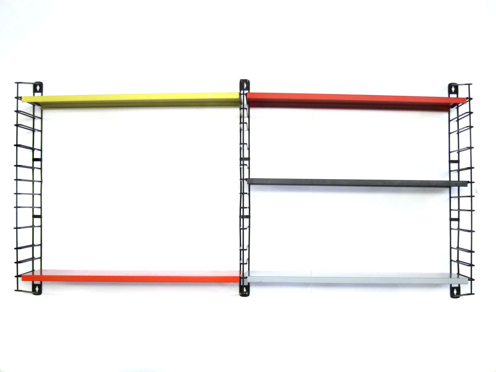 Tomado De Stijl Fifties Original Metal Wall Shelf Unit,  Pilastro, Mategot, Eames, Perriand, Prouve, Corbusier, Ponti, Vintage, Cadovius, Aalto photo Furniture