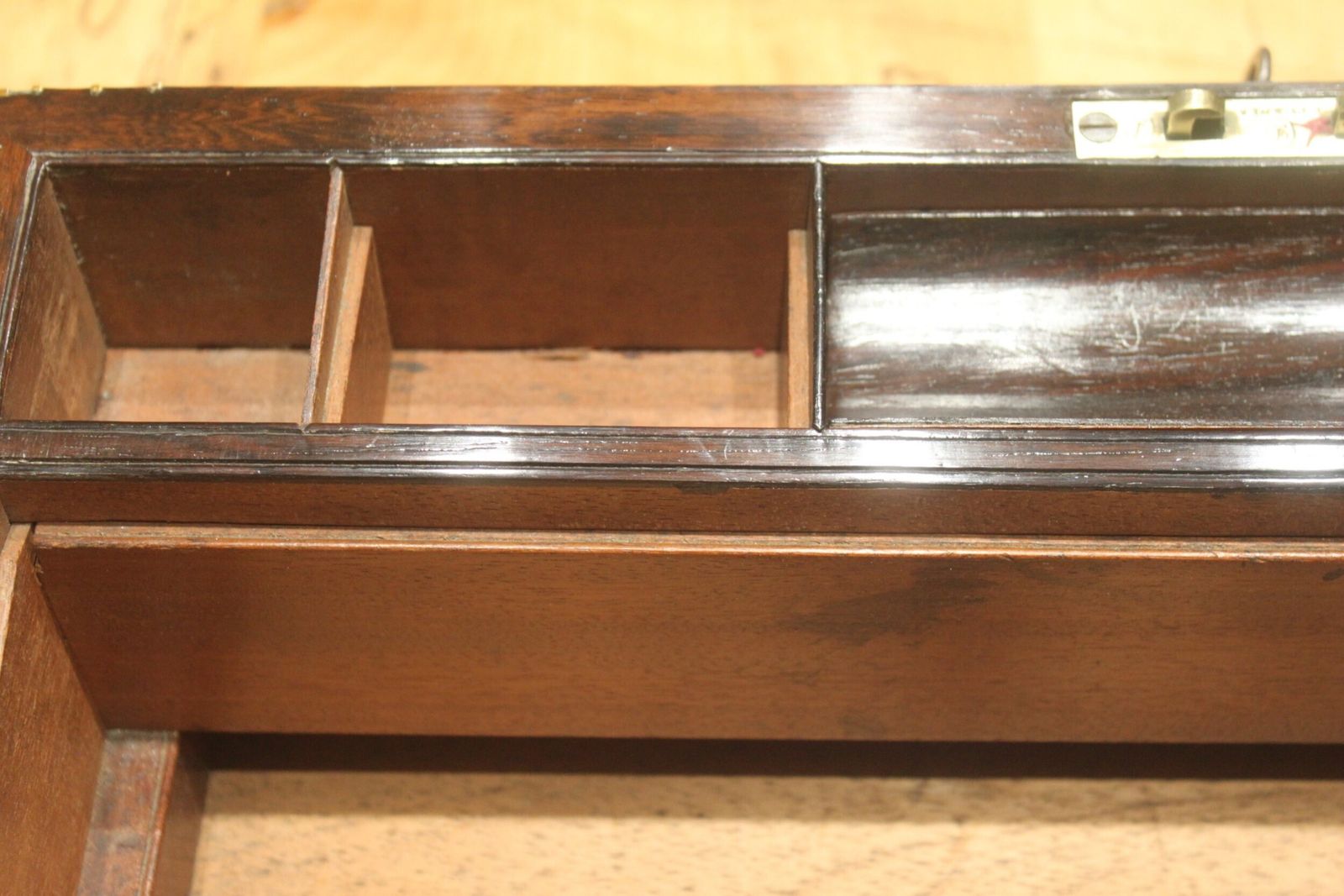 Home Decor A Substantial And Impressive Late Georgian Rosewood And Brass Inlaid Writing Slope With Secret Drawers. photo