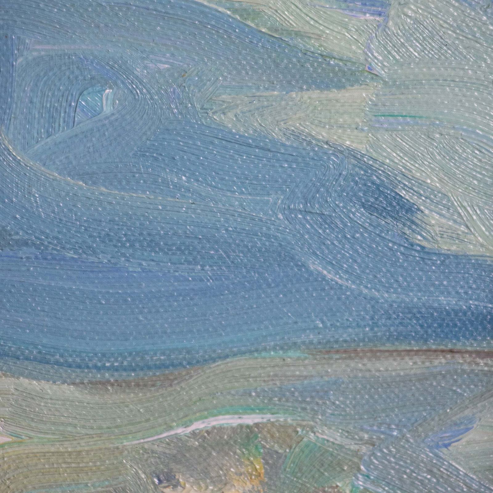 Transparencies – Mediterranean Fishing Boats. Signed Oil On Canvas photo vinterior