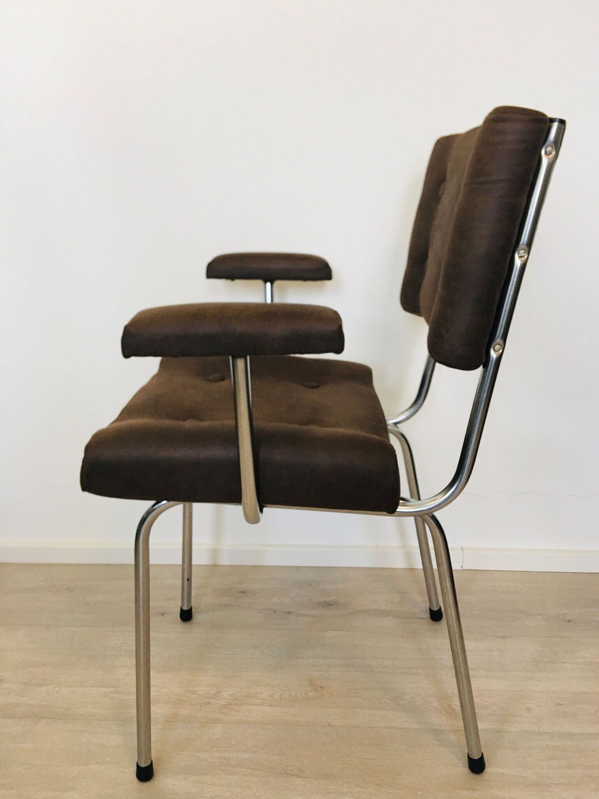 Brown Czech Tubular Chair From Belet, 1970s photo 199.0