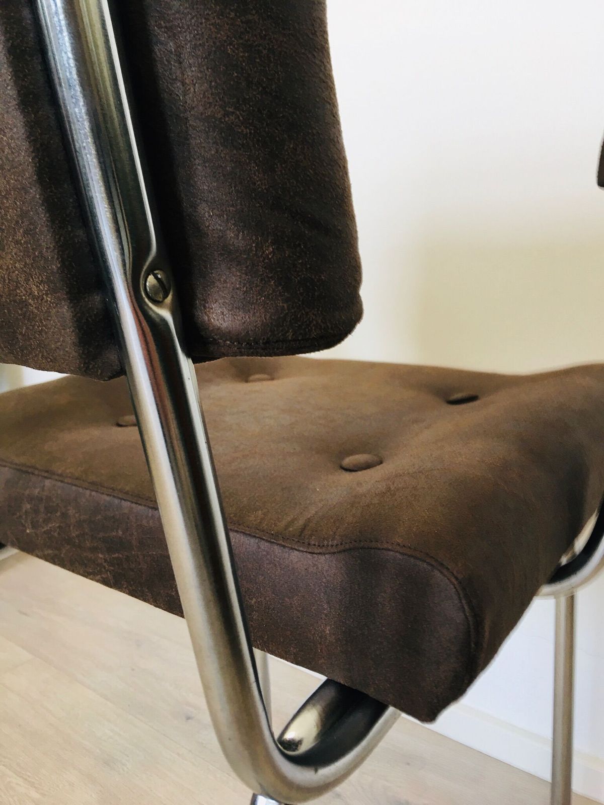 Brown Czech Tubular Chair From Belet, 1970s photo buy