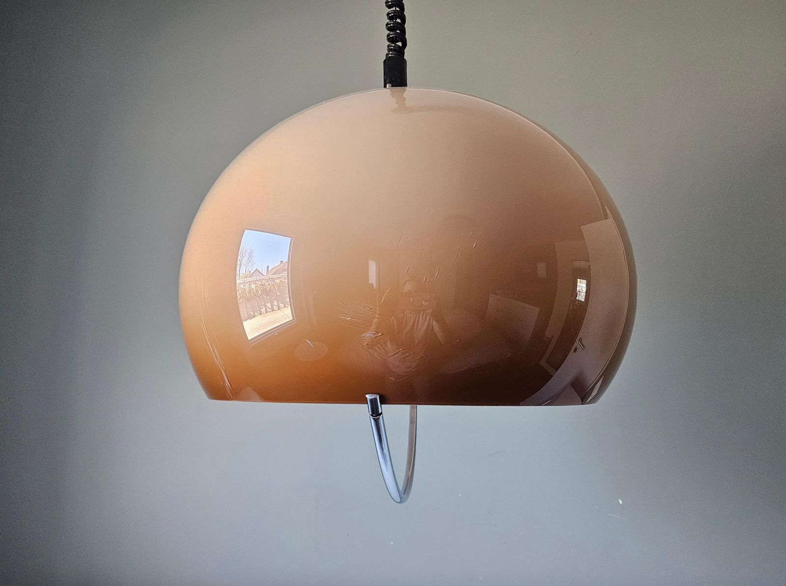 Rare Xl Ombre Caramel Meblo Guzzini Pendant Light Luigi Massoni Jolly Lamp photo Lighting
