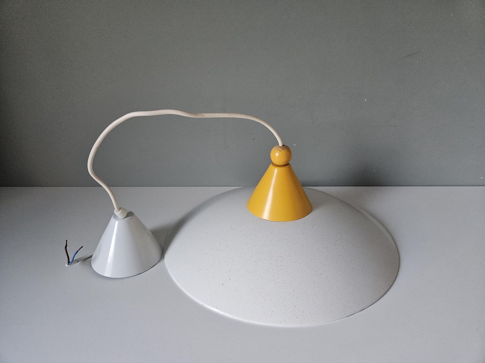 Lighting 1 Of 2/ Vintage Modernist Pendant Lamp / Scandinavian Style Ceiling Light / Sijaj Hrastnik photo