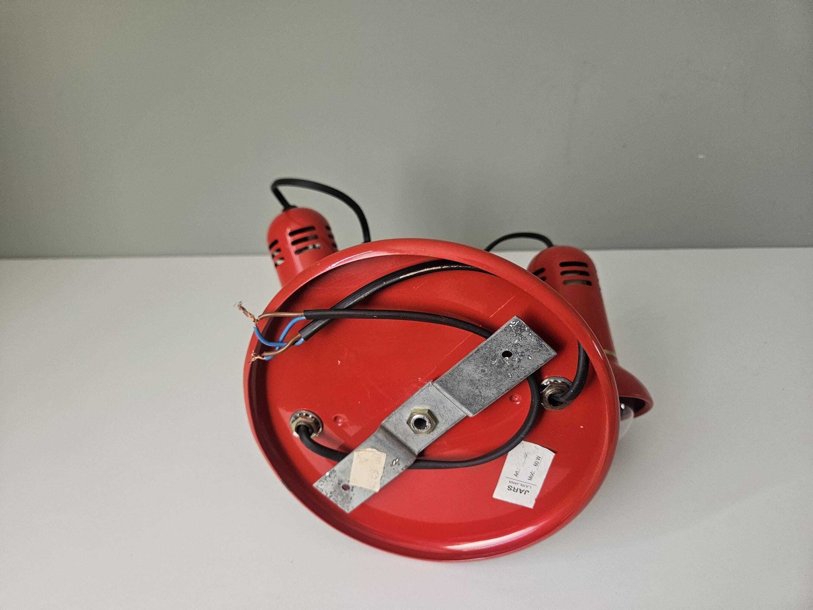 Vintage Red Double Spotlight Lamp: Mid Century Modern Ceiling/Wall Light photo 146.0