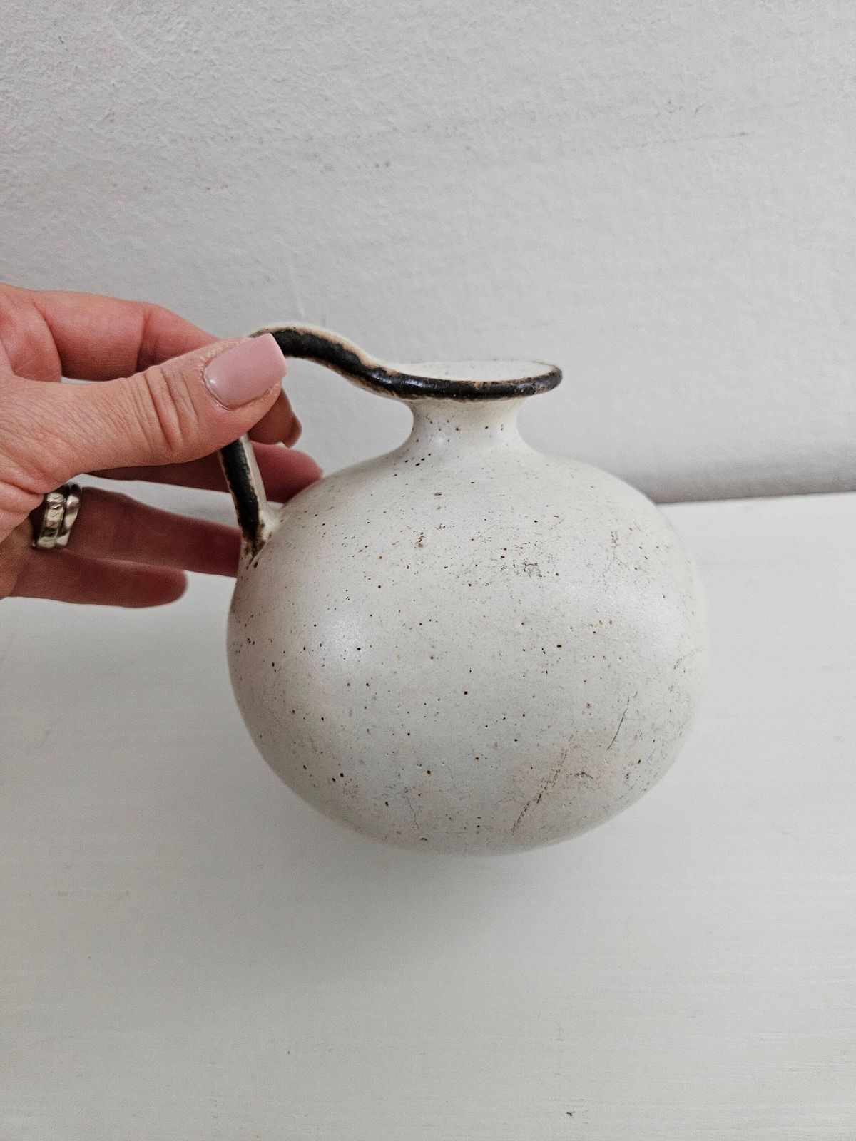 Vintage Bruno Gambone Art Pottery Pitcher Italian Ceramic Vase photo vinterior