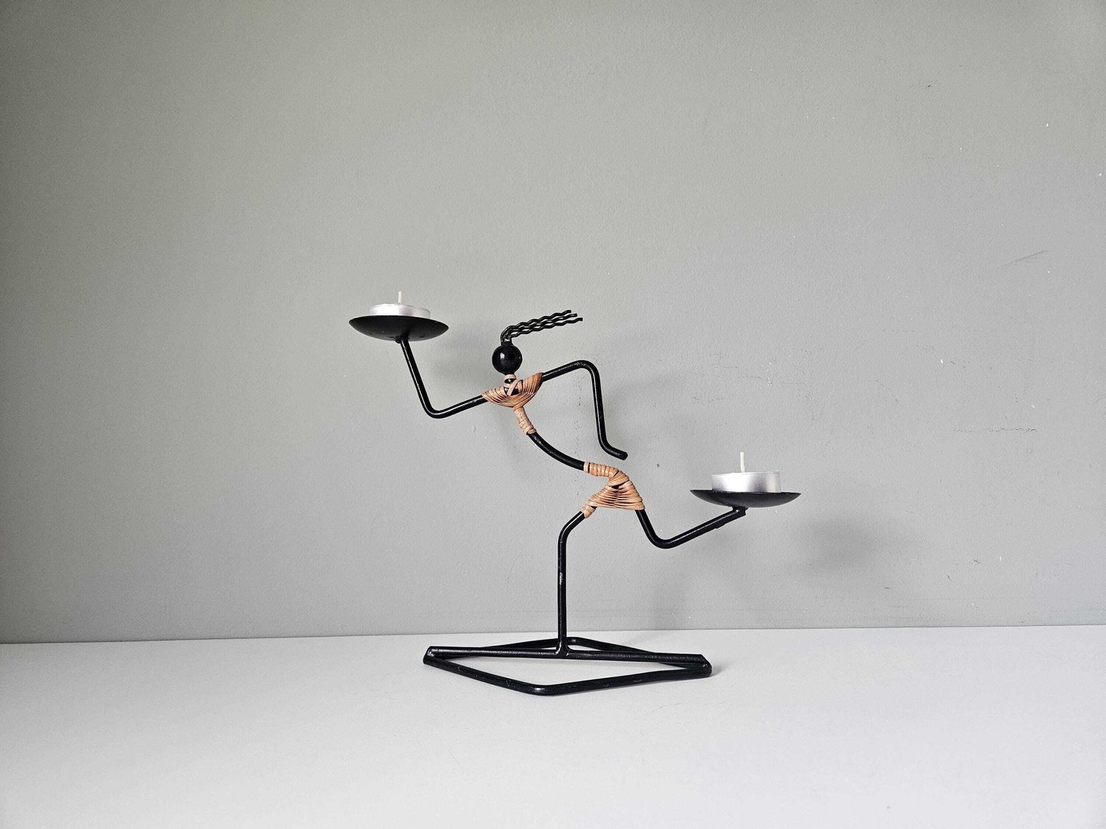 Laurids Lønborg Denmark Candle Holder: Mid Century Modern Abstract Figure photo furniture