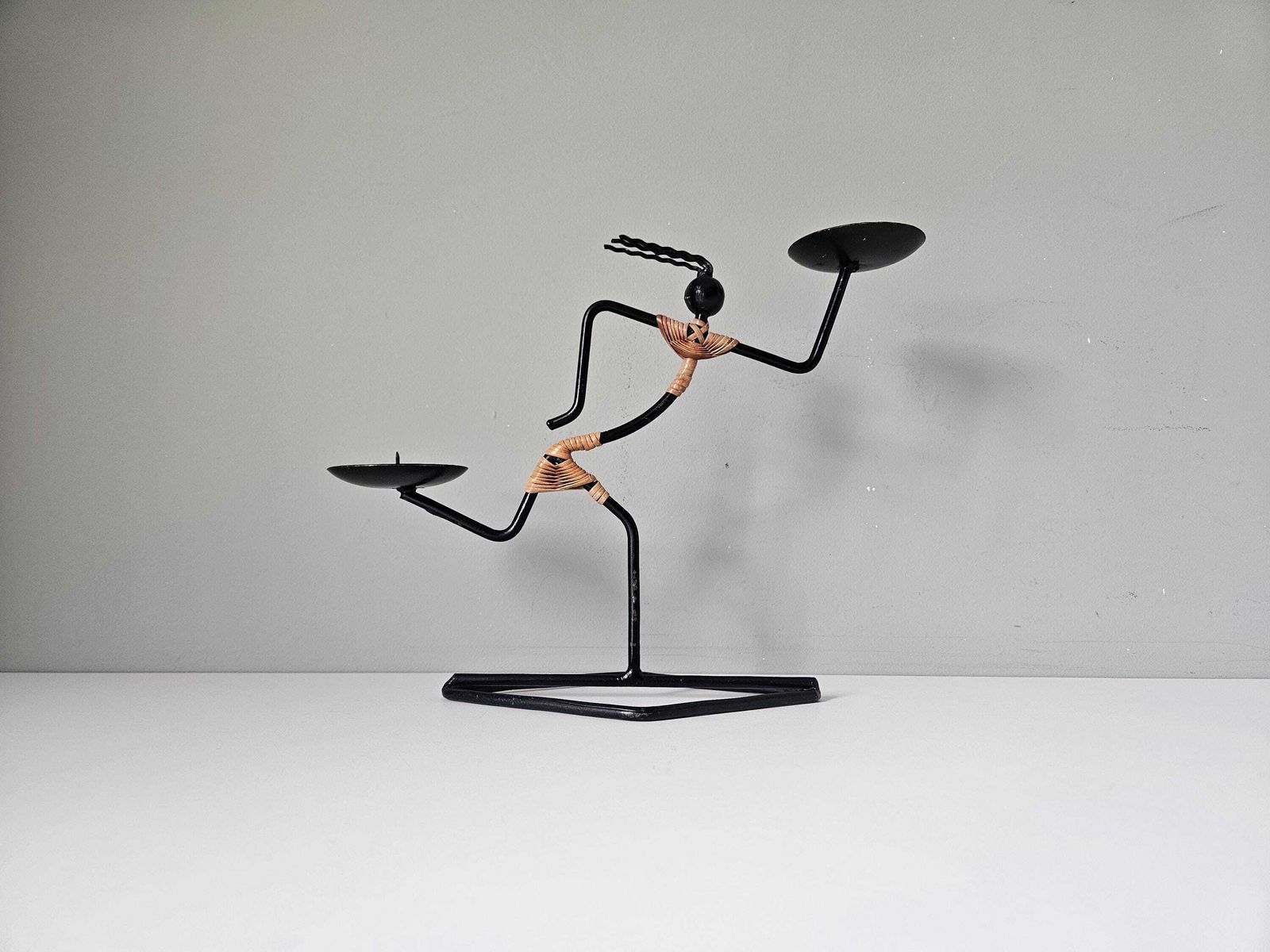 photo for sale Laurids Lønborg Denmark Candle Holder: Mid Century Modern Abstract Figure