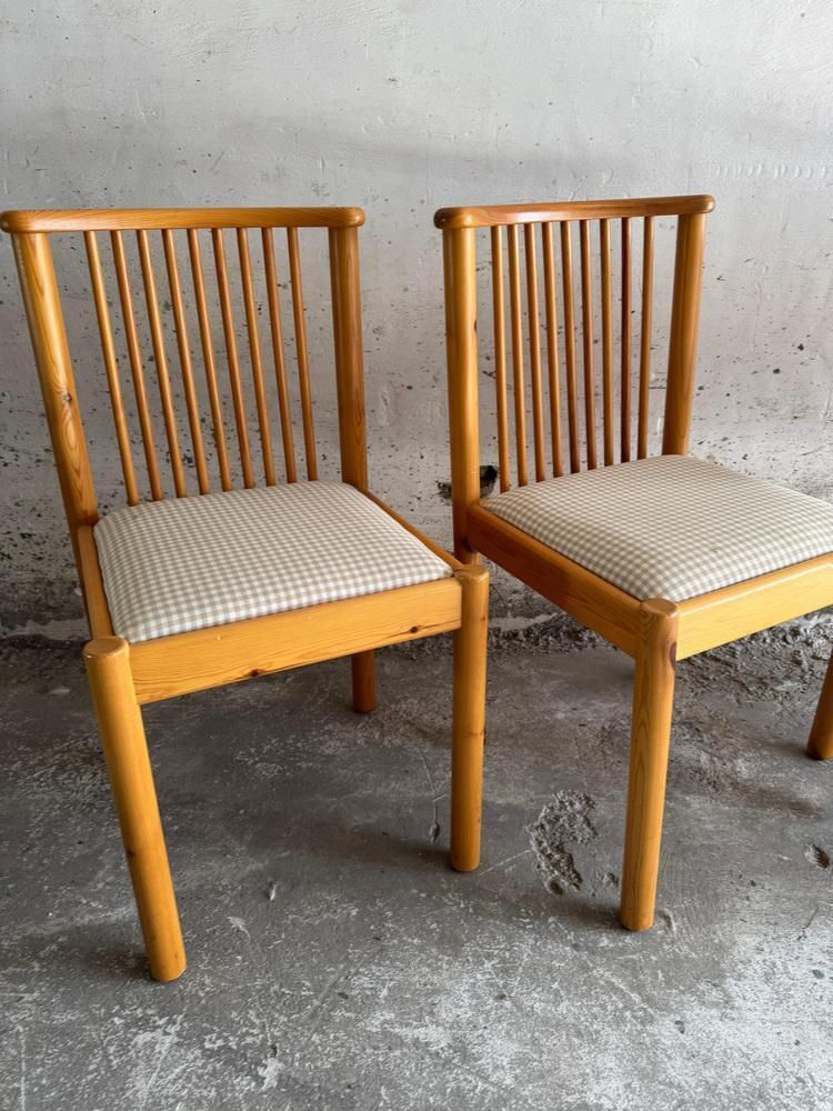 Scandinavian Dining Chairs In Light Wood, Set Of 4 photo for sale