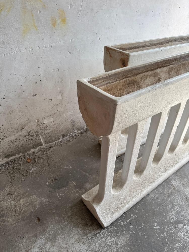 photo buy Mid Century Modern Concrete Planters, 1960s, Set Of 2