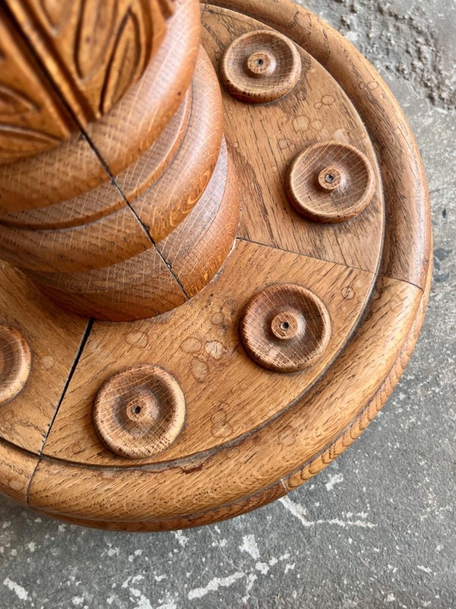 photo for sale Decorative Oak Wooden Pilar