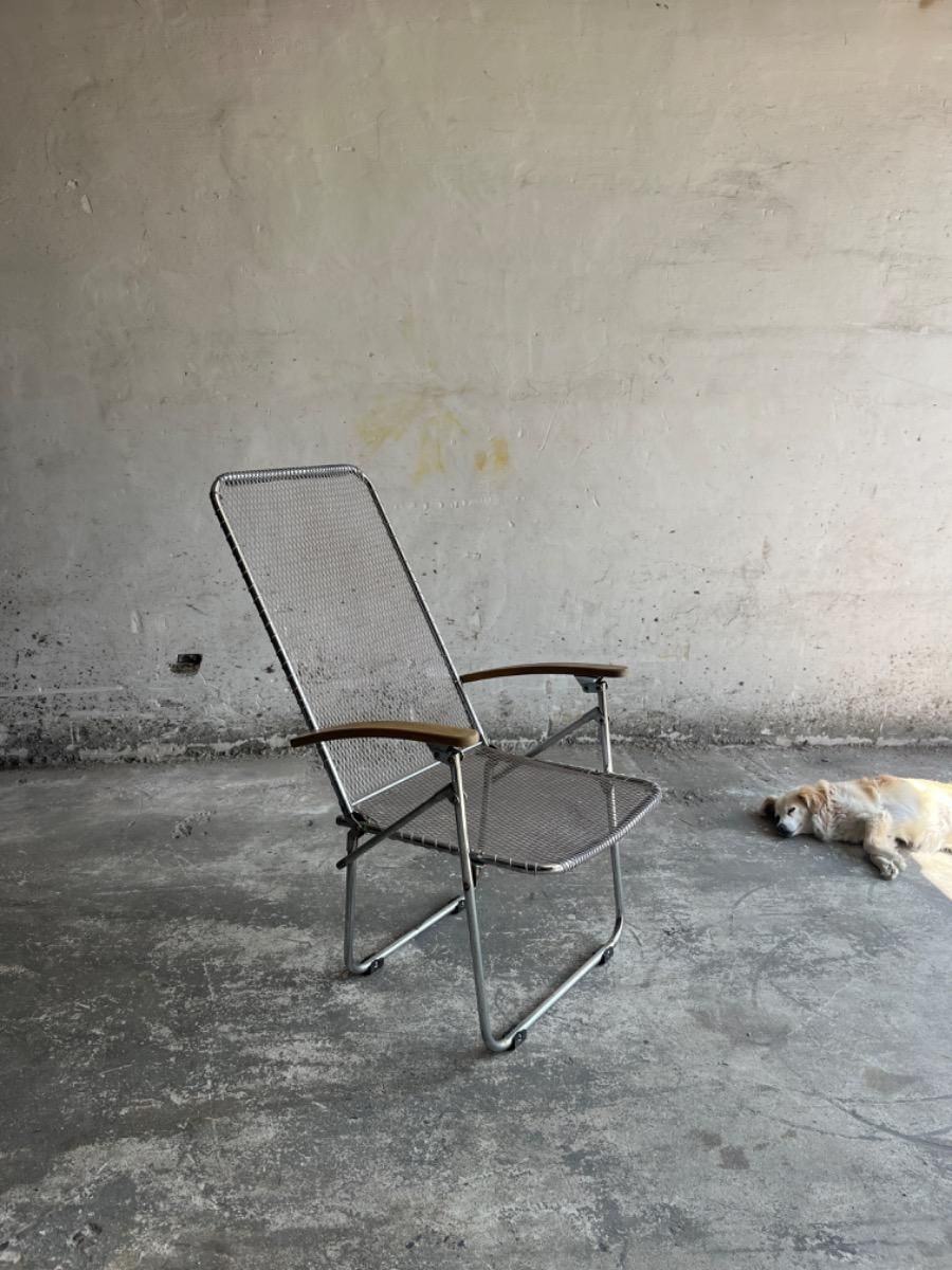 photo buy Set Of Vintage Aluminium Wire Folding Chairs