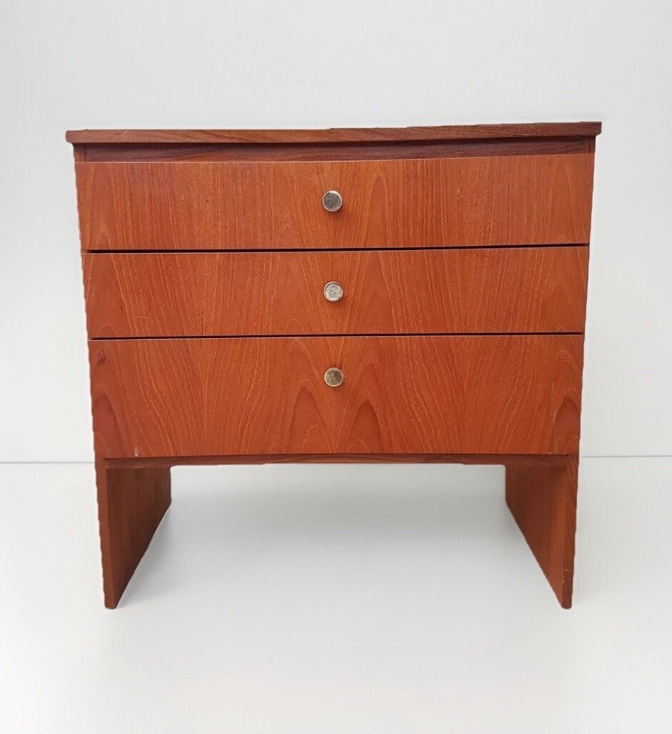 Vtg Mid Century Chest Of Drawers Retro Danish Retro photo furniture