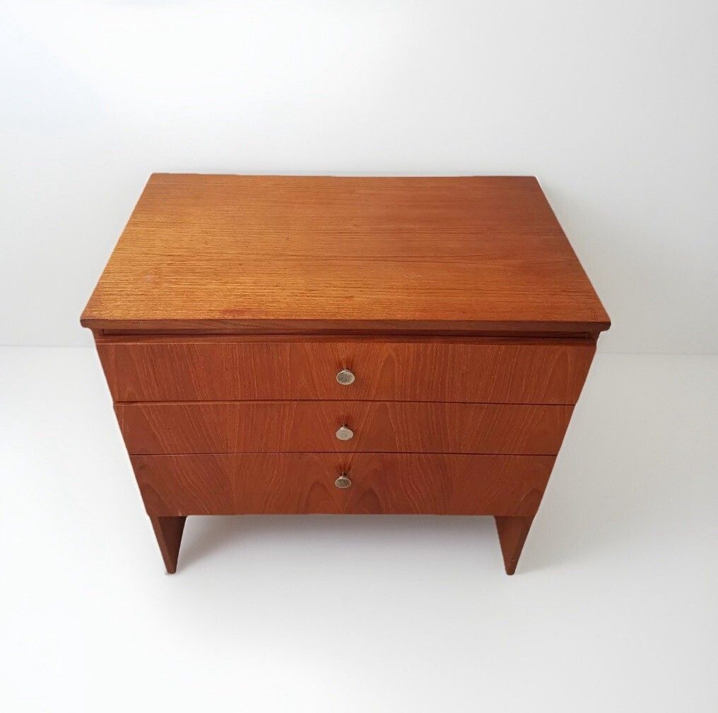 Vtg Mid Century Chest Of Drawers Retro Danish Retro photo for sale