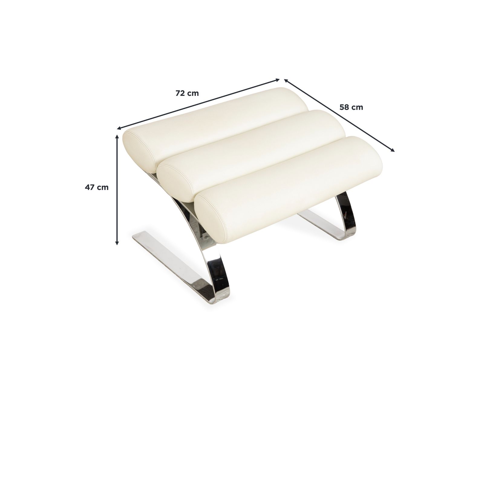Cor Sinus Leren Cantilever Fauteuil Set, Crèmewit photo for sale