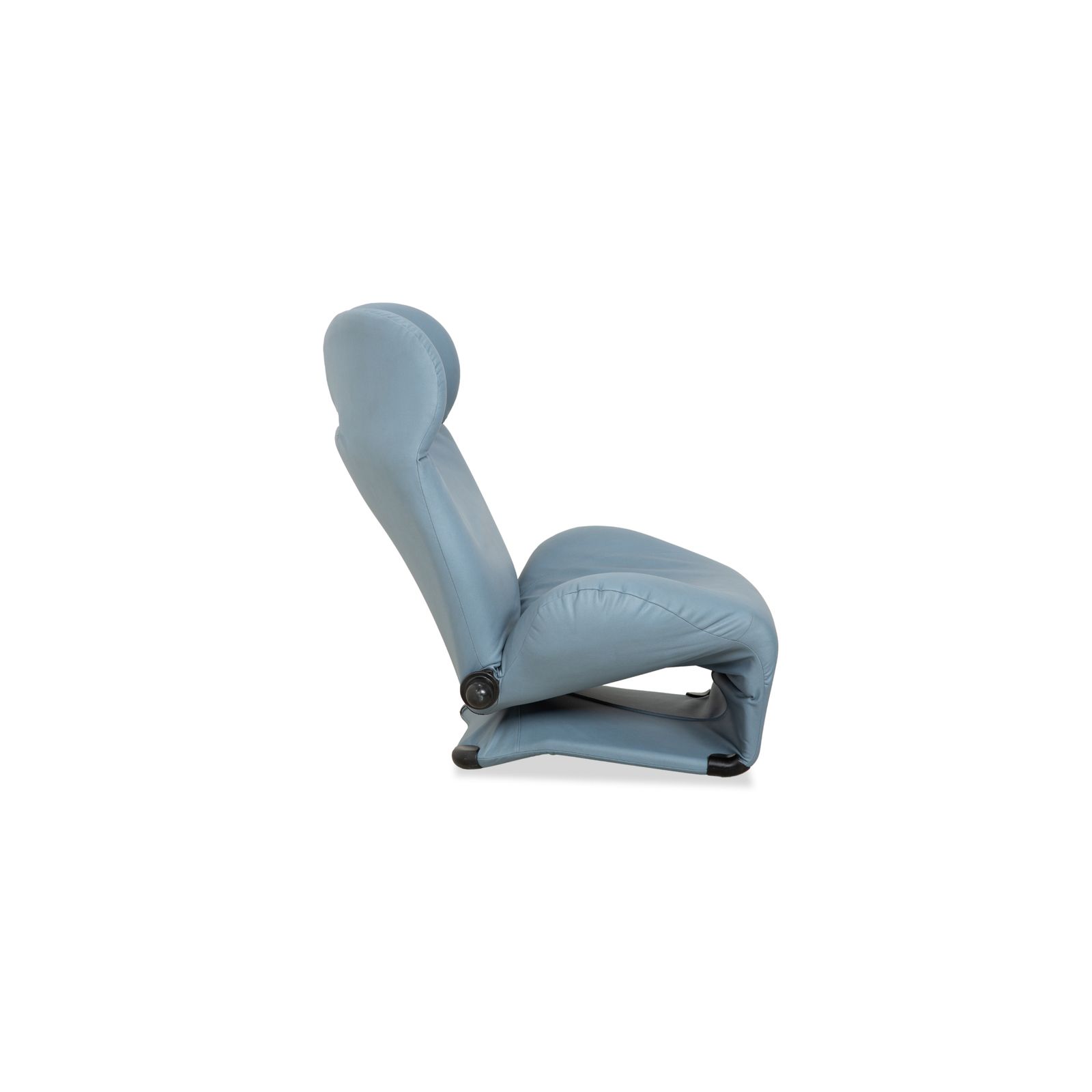 photo furniture Cassina Wink Fauteuil, Veganistisch Leer, Blauwgrijs, Handmatige Functie, Opnieuw Bekleed