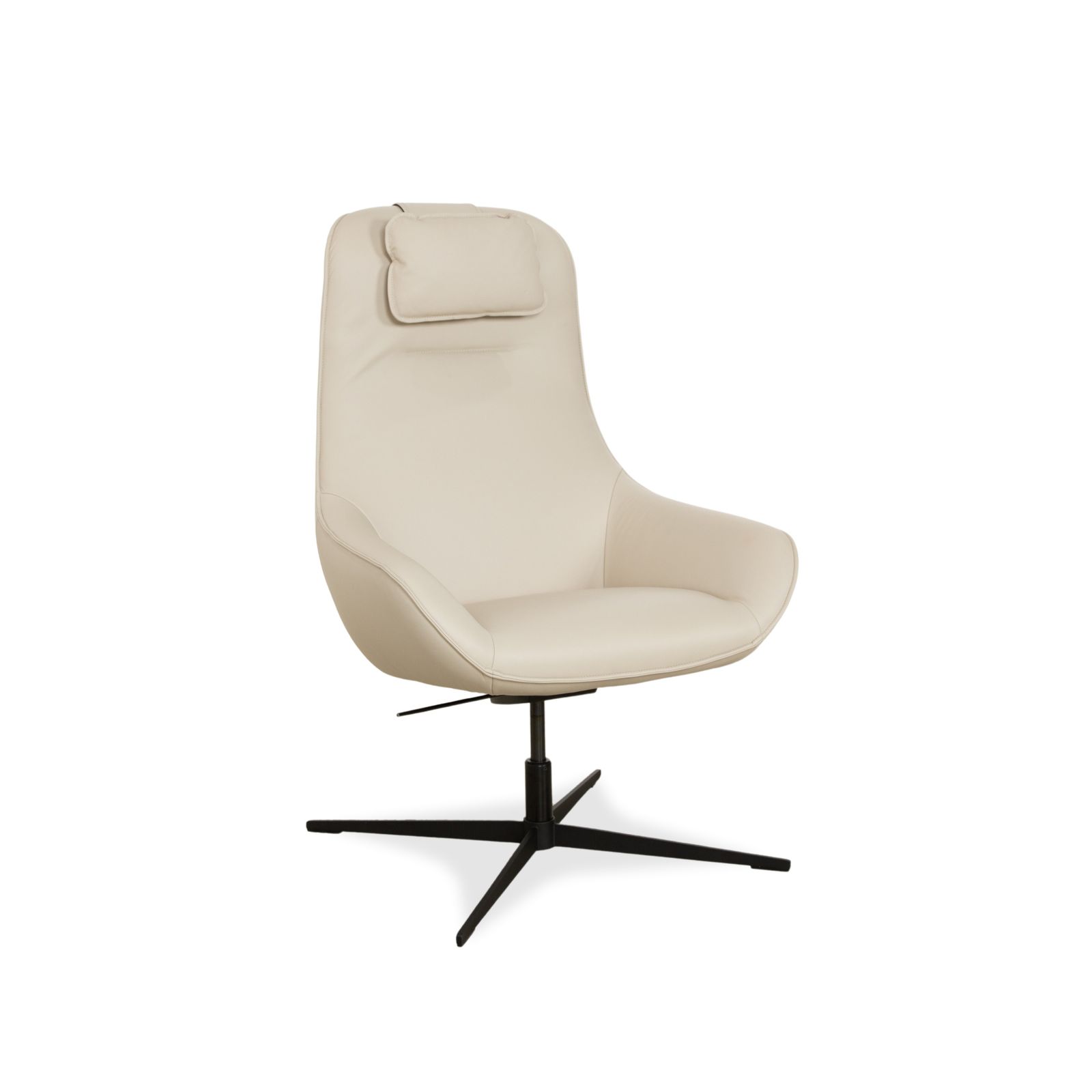 Fauteuil Rolf Benz Meg en cuir beige, fonction manuelle photo Mobilier